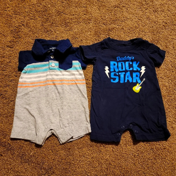 Carter's 3 Months Set of 2 Rompers - Picture 2 of 7